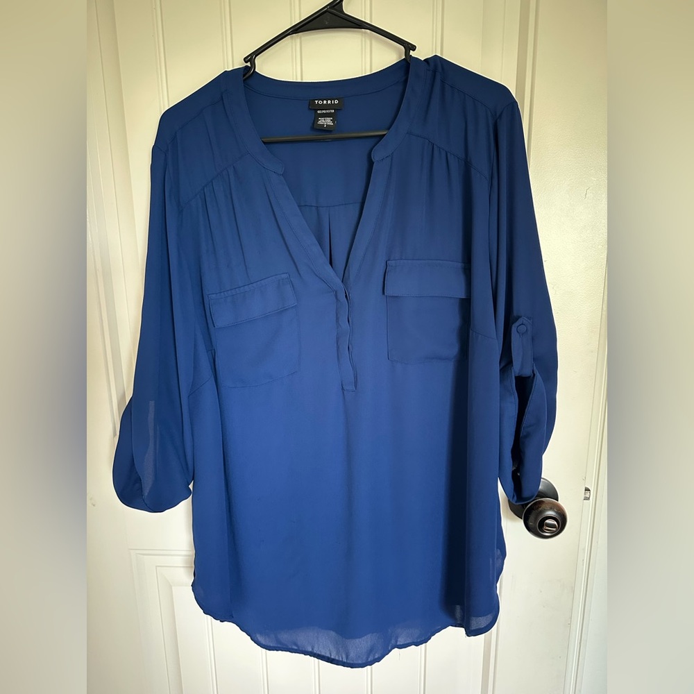 Torrid Deep Blue Women's Blouse